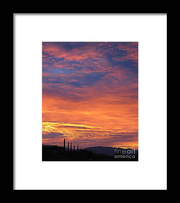 Clouds Framed Print featuring the photograph Magical Sunrise by Diane Enright