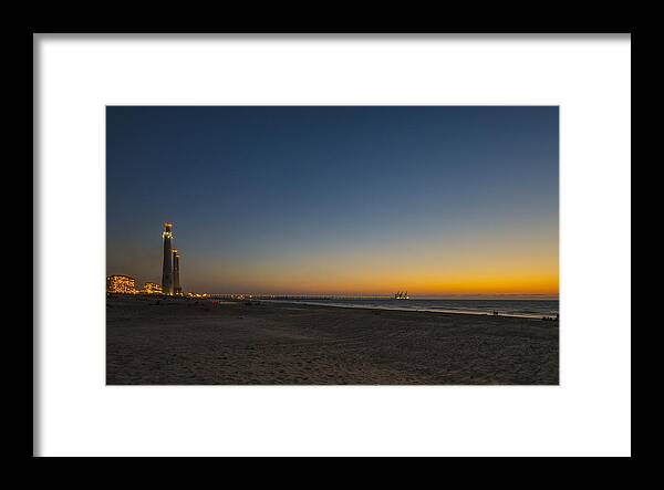 Israel Framed Print featuring the photograph magical sunset moments at Caesarea by Ron Shoshani