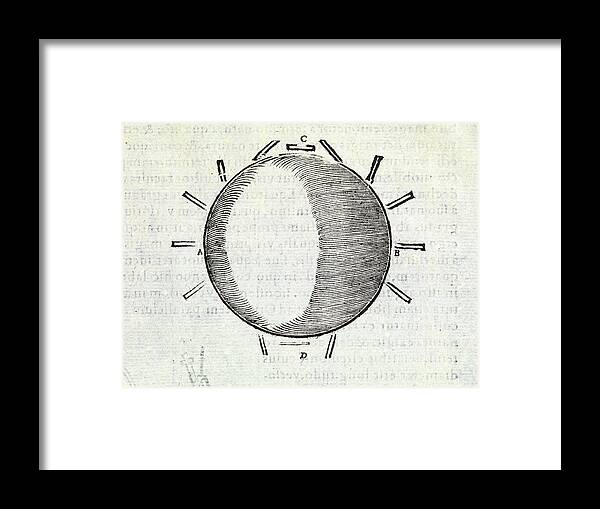 Experiment Framed Print featuring the photograph Magnetism Experiment by Middle Temple Library/science Photo Library