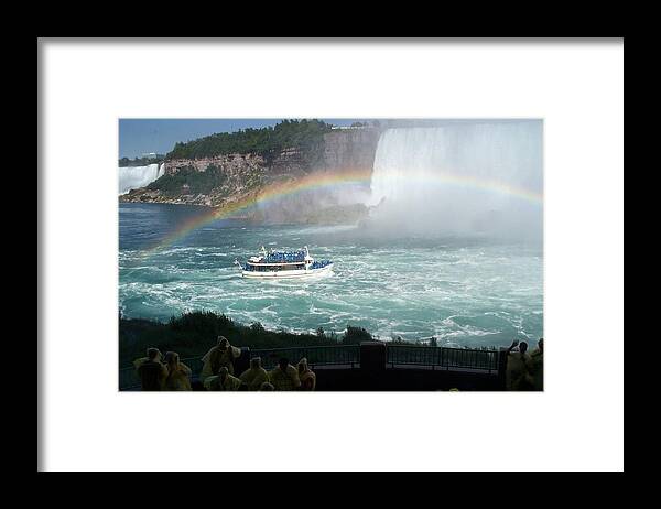 Boat Framed Print featuring the photograph Maid of the Mist -41 by Barbara McDevitt
