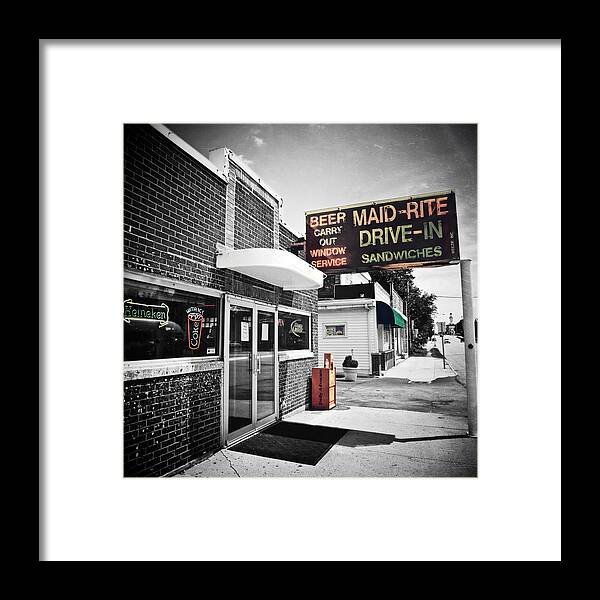 Maid Rite Framed Print featuring the photograph Maid Rite since 1926 by Natasha Marco