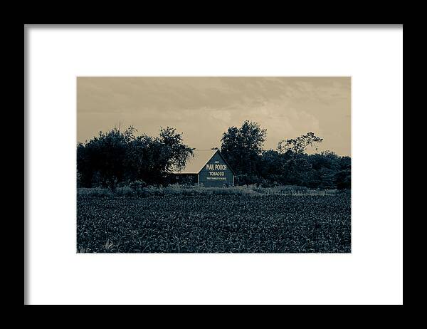 Mail Framed Print featuring the photograph Mail Pouch Tobacco Barn by Off The Beaten Path Photography - Andrew Alexander