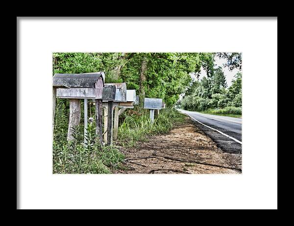 Mail Route Framed Print featuring the photograph Mail Route by Scott Pellegrin