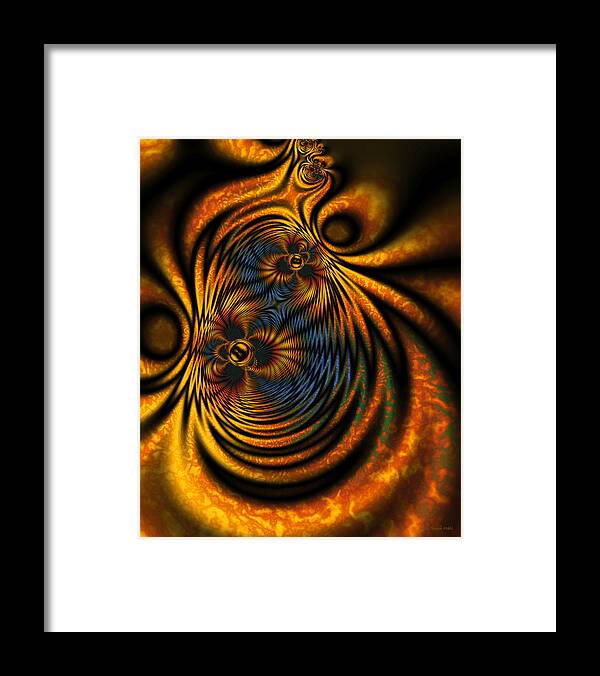 Abstract Framed Print featuring the digital art Maillie's Garden by Judi Suni Hall