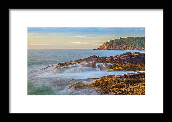 Maine Framed Print featuring the photograph Maine coast by Izet Kapetanovic