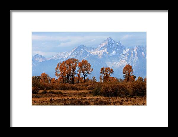 Autumn Framed Print featuring the photograph Majestic Backdrop by David Andersen