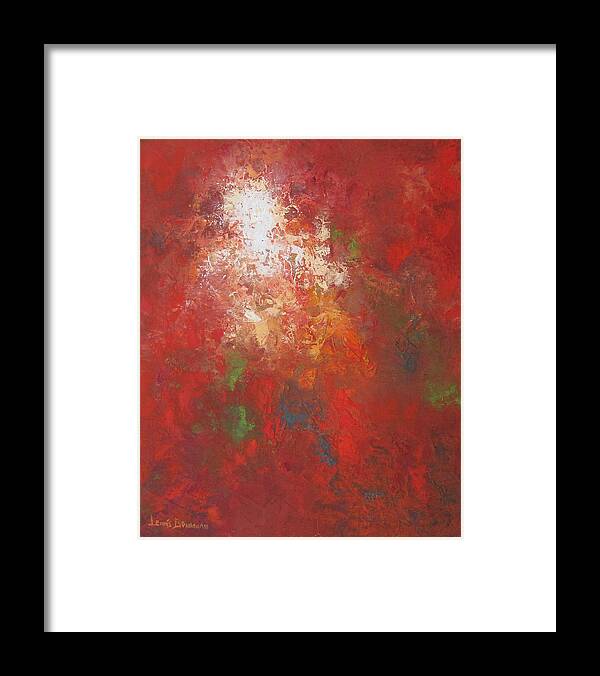 Abstract Painting Framed Print featuring the painting Majesty by Lewis Bowman