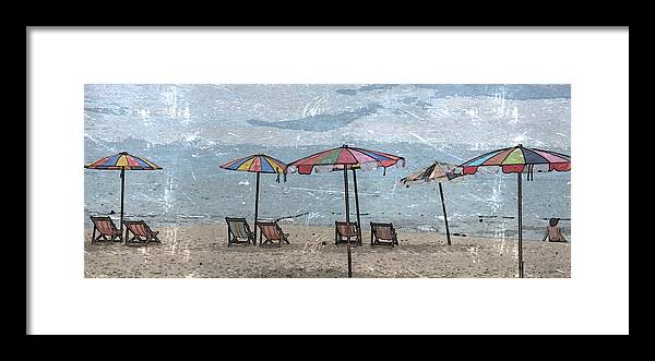 Beach Framed Print featuring the photograph Malazy Day at the Beach by Al Harden