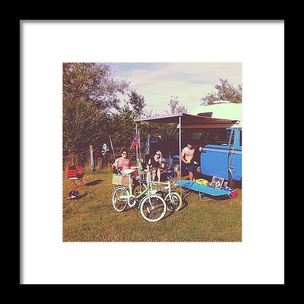 Summer Framed Print featuring the photograph Man We Rule This World!! #camper by Ash Hughes