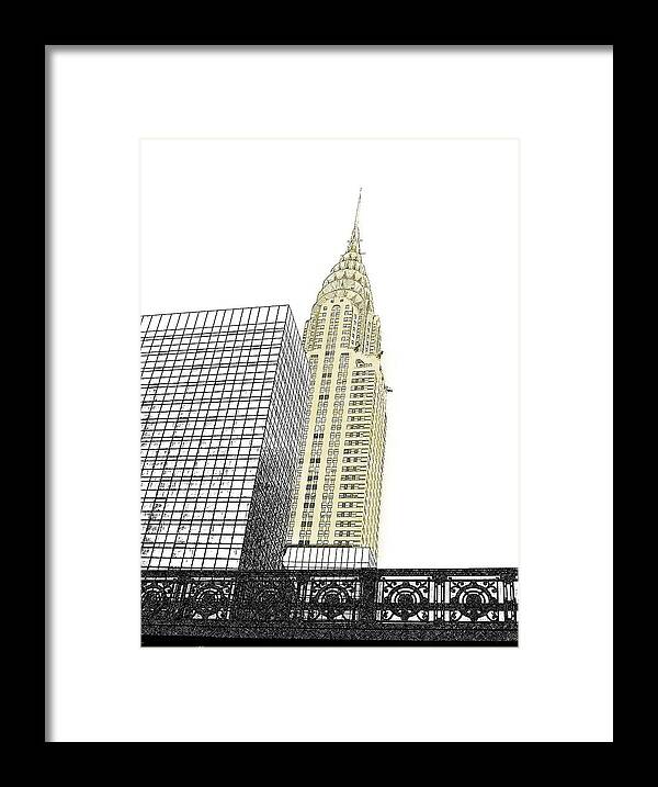 Richard Reeve Framed Print featuring the photograph Manhattan - Chrysler Building by Richard Reeve