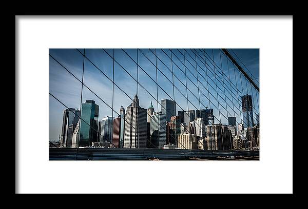Manhattan Framed Print featuring the photograph Manhattan Skyline by James Howe