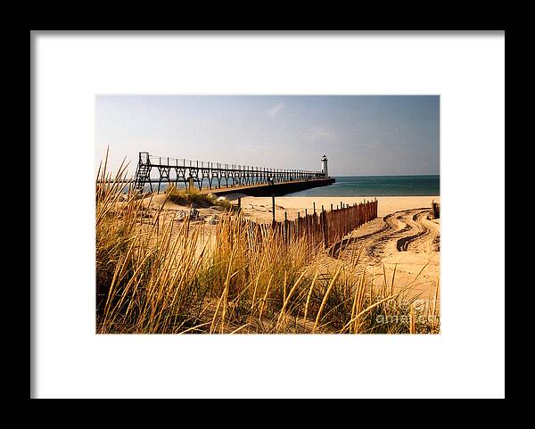 Lighthouse Framed Print featuring the photograph Manistee Lighthouse by Crystal Nederman