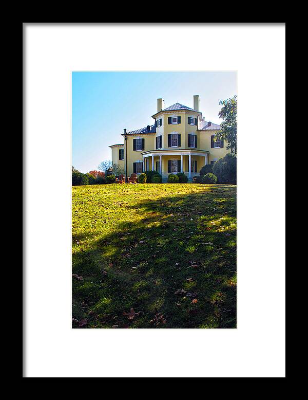 Mansion Framed Print featuring the photograph Mansion by Mitch Cat