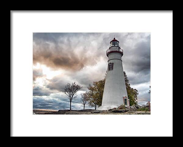 Marblehead Lighthouse Framed Print featuring the photograph Marblehead Lighthouse by Mary Timman