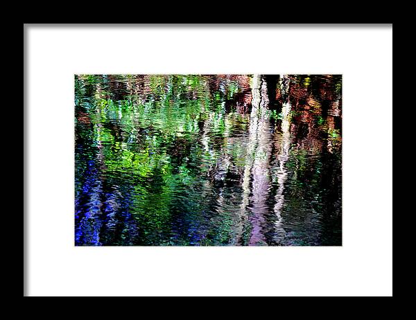 Water Abstract Framed Print featuring the photograph March River Reflections Abstract 3 by Michael Eingle