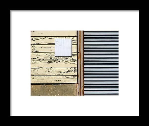 Wood Framed Print featuring the photograph Mare Island Textures by Ben Freeman
