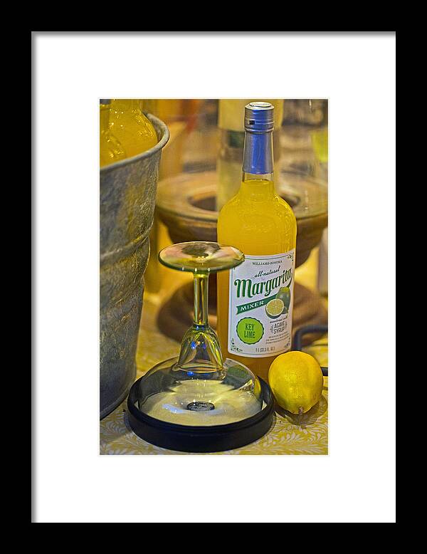  Framed Print featuring the photograph Margarita mix by John Hoey
