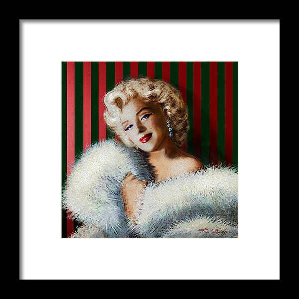 Theo Danella Framed Print featuring the painting Marilyn 126 d 3 by Theo Danella
