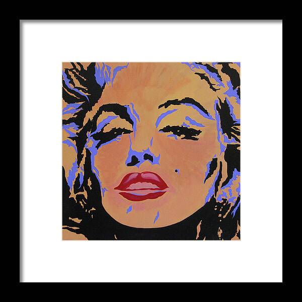  Framed Print featuring the painting Marilyn Monroe-Sultry by Bill Manson