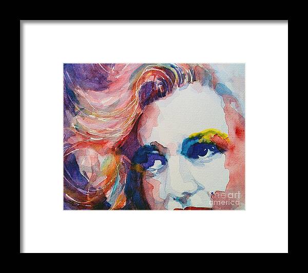 Marilyn Monroe Framed Print featuring the painting Marilyn no11 by Paul Lovering