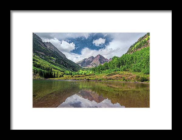 Tranquility Framed Print featuring the photograph Maroon Bells by D Williams Photography