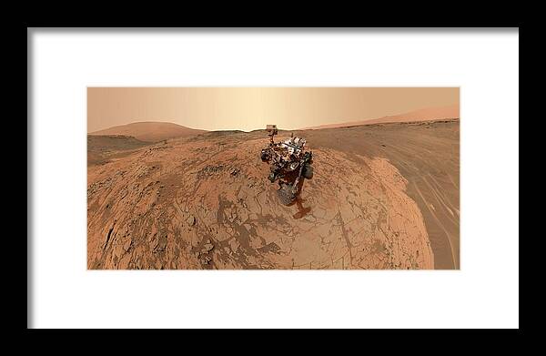 2015 Framed Print featuring the photograph Mars Curiosity Rover Self-portrait by Nasa/jpl-caltech/msss