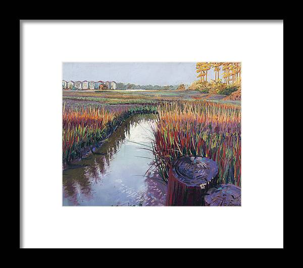 Marsh Framed Print featuring the painting Marsh View by David Randall