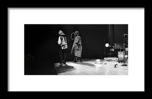 Sun Ra Arkestra At Freeborn Hall Framed Print featuring the photograph Marshall and Sonny 1968 by Lee Santa