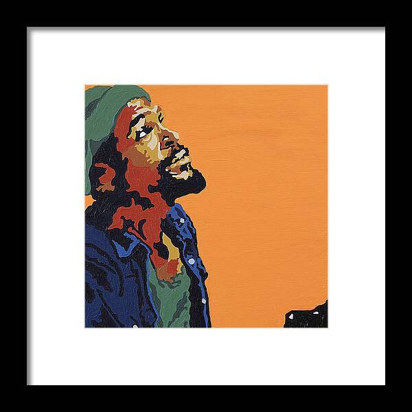 Marvin Gaye Framed Print featuring the photograph Marvin Gaye by Rachel Natalie Rawlins
