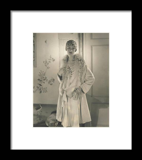 Accessories Framed Print featuring the photograph Mary Heberdeen Wearing A Paquin Dress by Edward Steichen