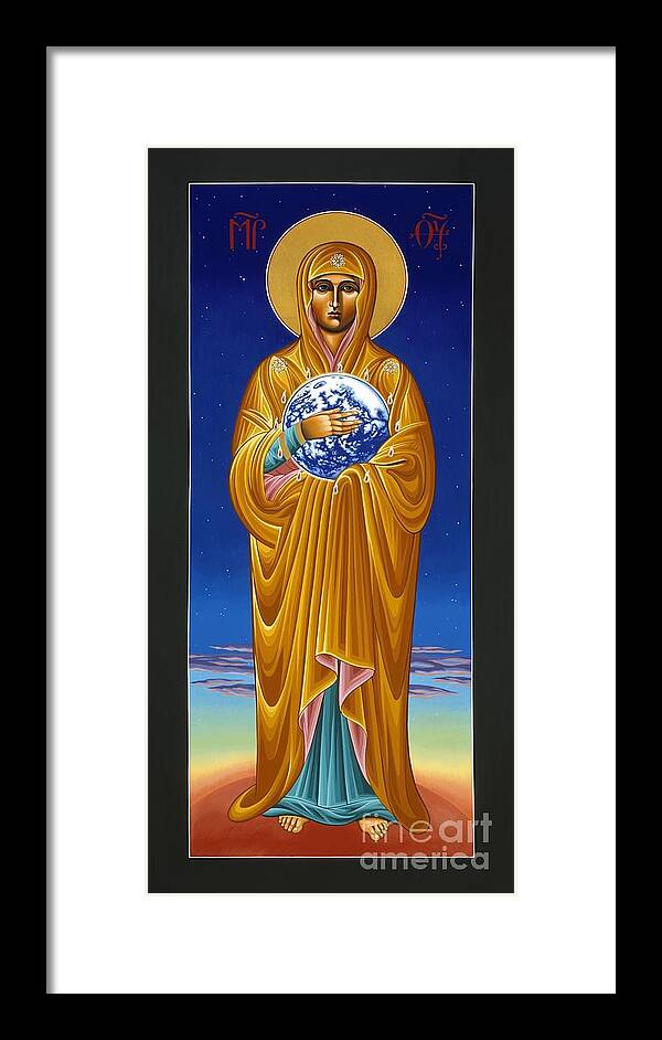 Mother Of All Nations Framed Print featuring the painting Mary Most Holy Mother of All Nations 080 by William Hart McNichols