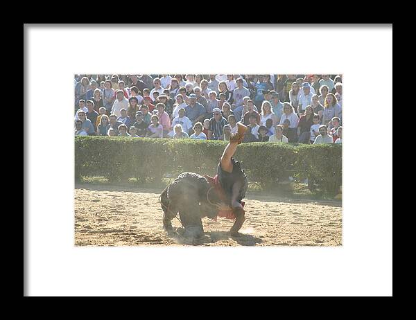 Maryland Framed Print featuring the photograph Maryland Renaissance Festival - Jousting and Sword Fighting - 1212101 by DC Photographer