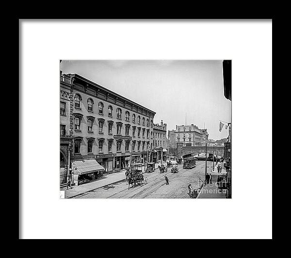 Massasoit Framed Print featuring the photograph Massasoit House and RR. Arch by Russell Brown