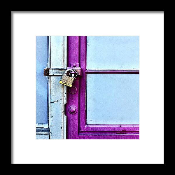 Windowcornerclub Framed Print featuring the photograph Master Lock by Julie Gebhardt