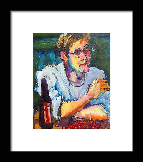 Portraits Framed Print featuring the painting Matt by Les Leffingwell