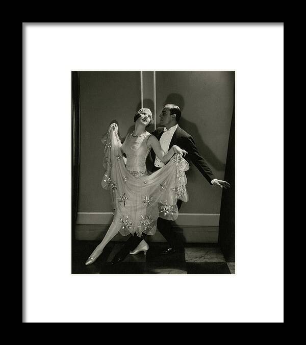 Beauty Framed Print featuring the photograph Maurice Mouvet And Leonora Hughes Dancing by Edward Steichen