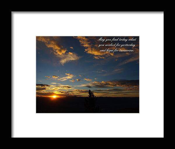 Nature Framed Print featuring the photograph May You Find Today by DeeLon Merritt