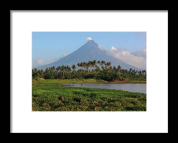 Philippines Framed Print featuring the photograph Mayon Volcano, Legazpi City, Albay by Per-Andre Hoffmann