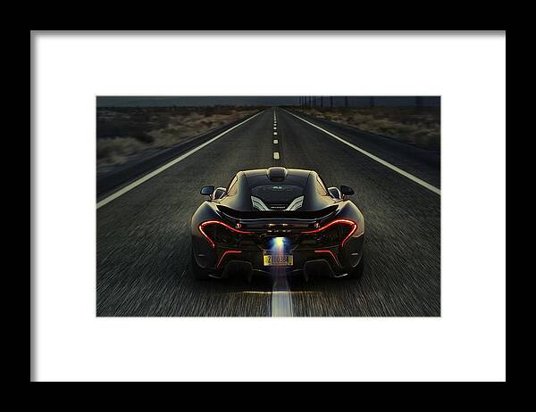 Mclaren P1 2014 Framed Print featuring the photograph Mclaren P1 2014 by Movie Poster Prints