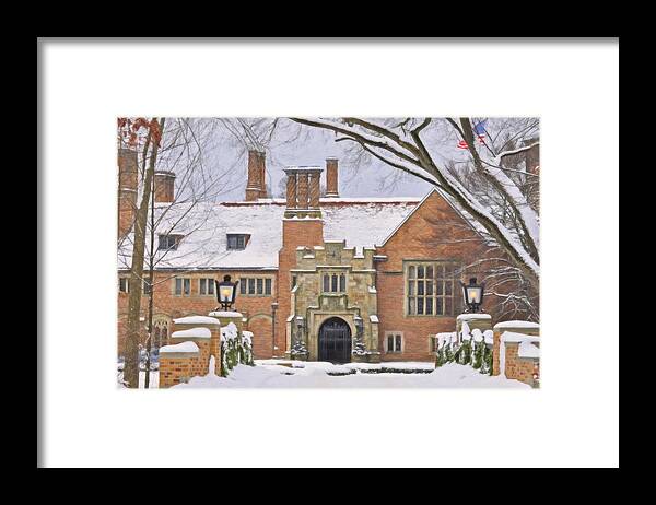 Meadowbrook Framed Print featuring the painting Meadowbrook Hall by Dean Wittle