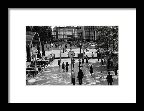 London Framed Print featuring the photograph Meet Me by the Clock by Nicky Jameson
