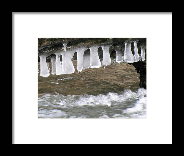 Ice Framed Print featuring the photograph Melting Teeth by Azthet Photography