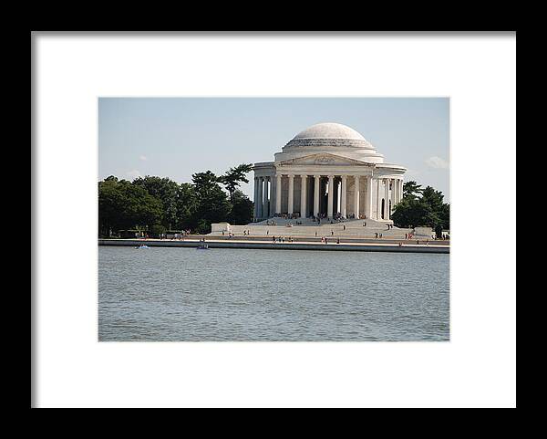 Declaration Of Independence Framed Print featuring the photograph Memorial by the Water by Kenny Glover