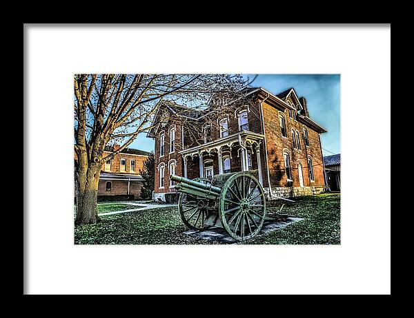 Cannon Framed Print featuring the photograph Memorial Cannon by Ray Congrove