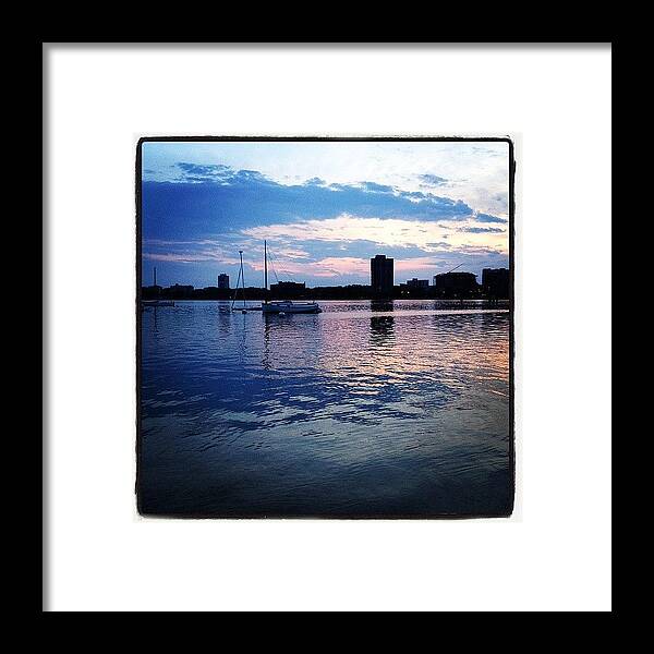 Summer Framed Print featuring the photograph Memorial Day Eve At The Lake by Hermes Fine Art