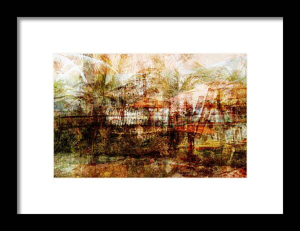 Palm Framed Print featuring the mixed media Memories #1 by Sandy MacGowan