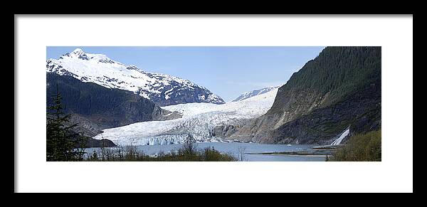 Glacier Framed Print featuring the photograph Glacier Panorama by Ramunas Bruzas