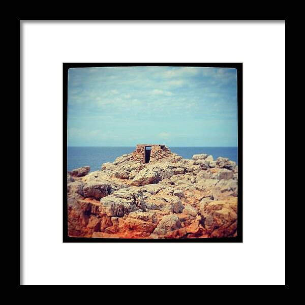 Igersspain Framed Print featuring the photograph #menorca #island. Punta Nati by Balearic Discovery