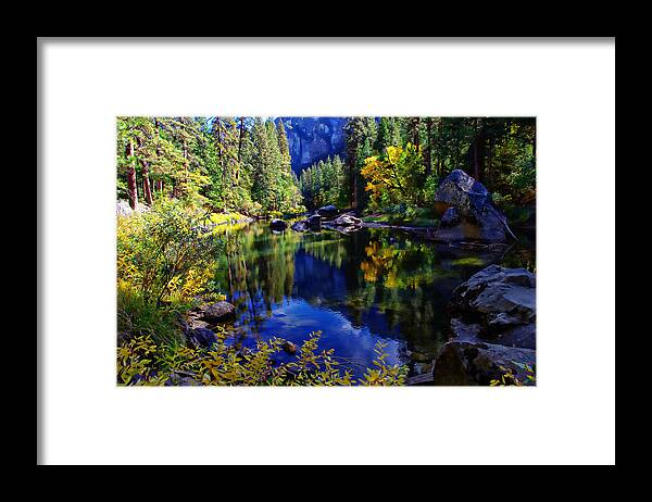 California Framed Print featuring the photograph Merced River Yosemite National Park by Scott McGuire