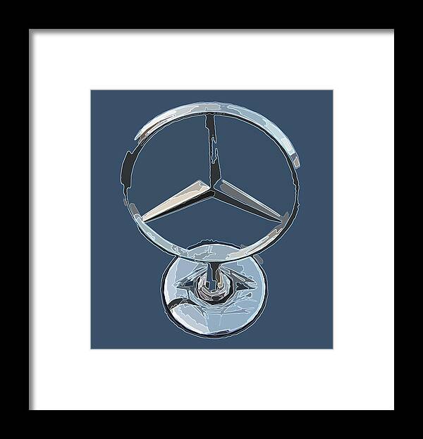 Mercedes Logo 1 Framed Print featuring the photograph Mercedes Logo 1 by Samuel Sheats